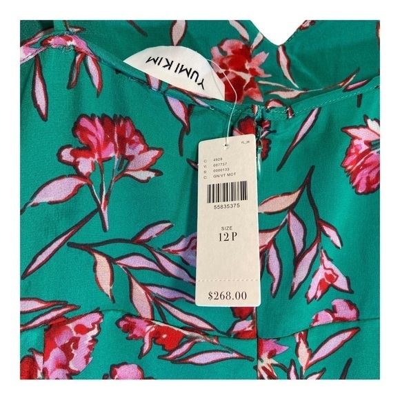 Yumi Kim Vienna Silk Dress in Dandelion Emerald NWT - Picture 8 of 11